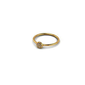 mini gold ring 7