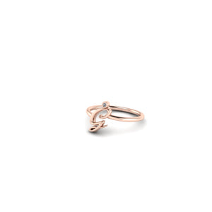 G initial gold ring