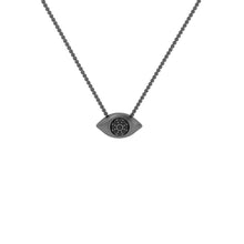 Load image into Gallery viewer, evil eye pendant black