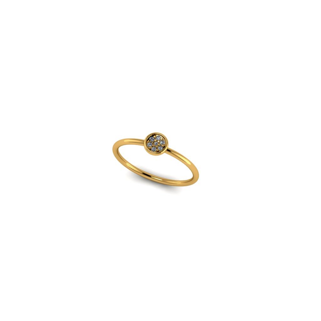 mini gold ring 7